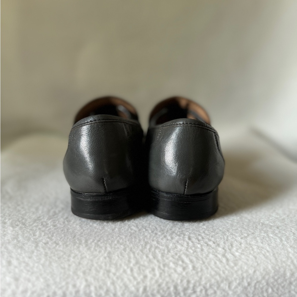 Freeman Size 7 1/2 Gray Leather Mens Dress Shoes - Picture 15 of 16